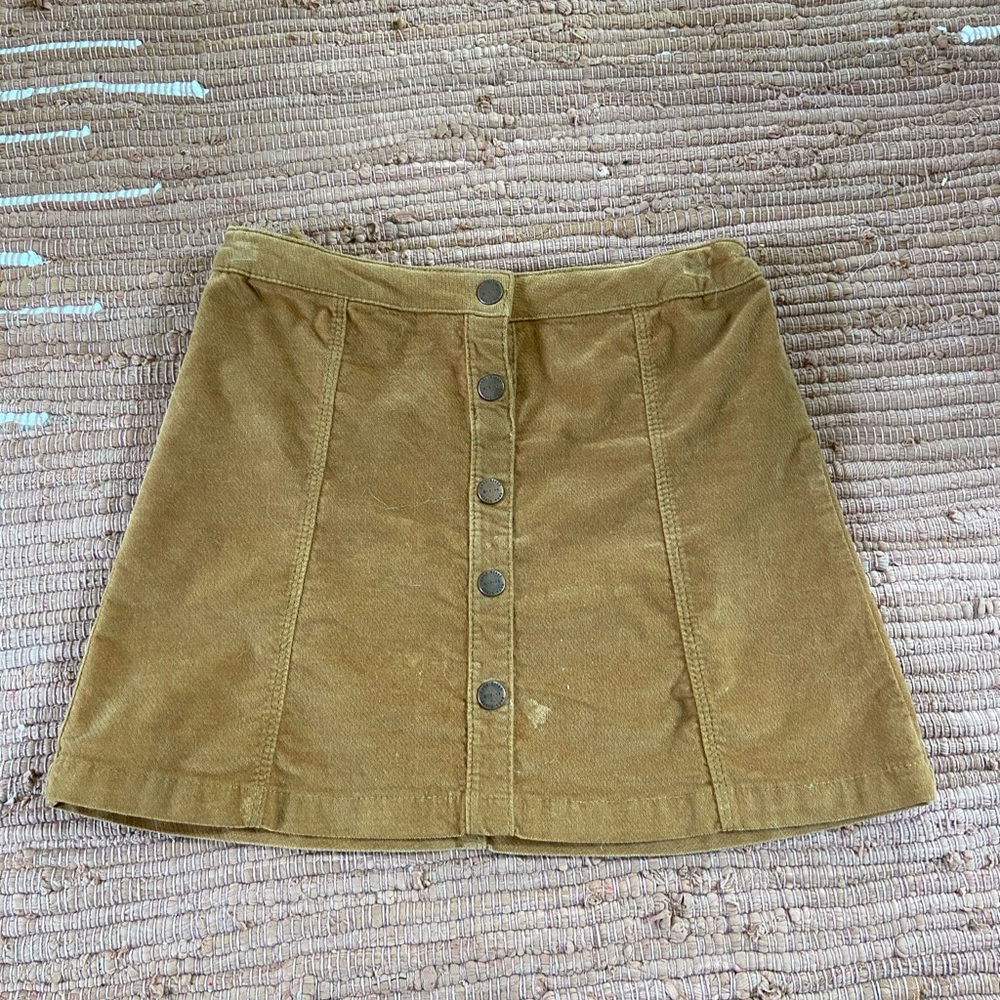 Corduroy Brown Skirt